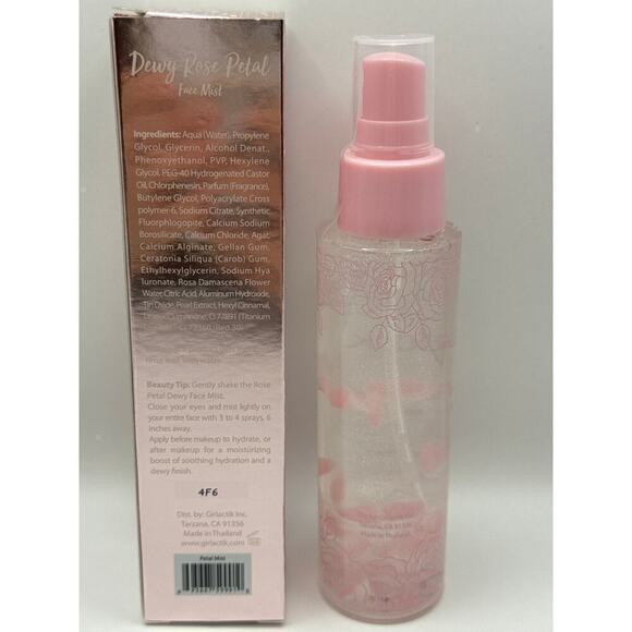 GIRLACTIK Dewy Rose Petal Face Mist BNIB - Picture 5 of 5